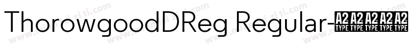 ThorowgoodDReg Regular字体转换